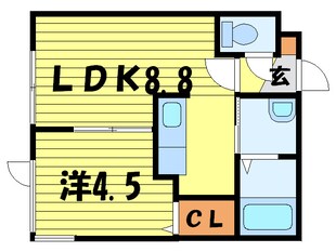 Ｒｅｖｅｕｒ白石の物件間取画像